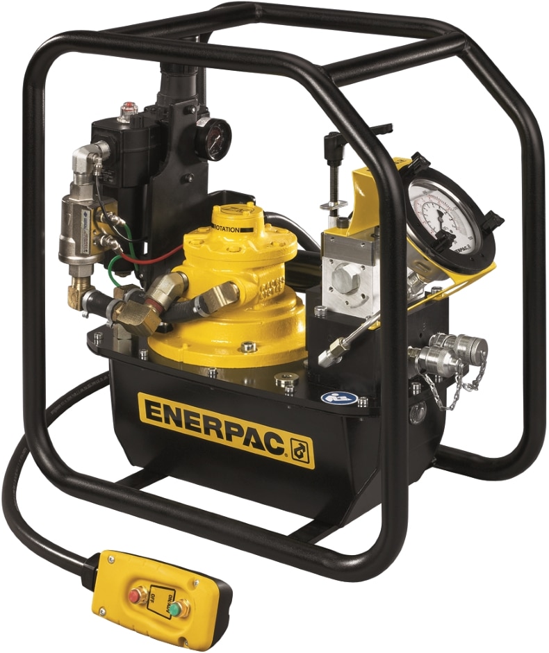 The NEW Lightweight Air Hydraulic Torque Wrench Pump brings improved  efficiency, less downtime and higher productivity